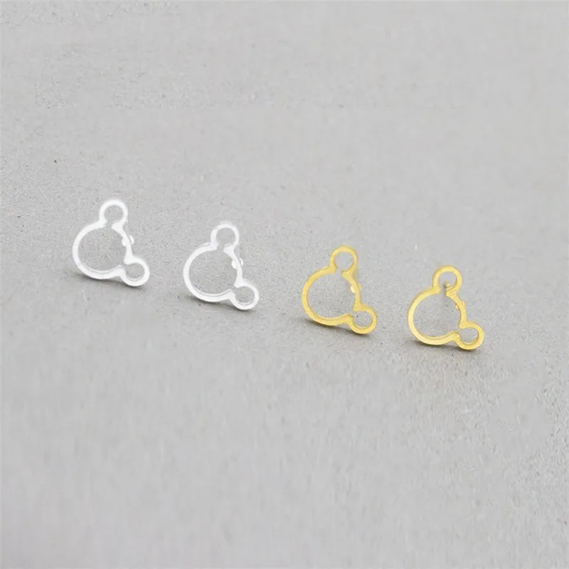 Серьги гвоздики из нержавеющей стали с изображением мыши для девочек и детей|stud