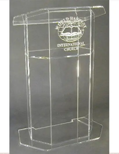 

Acrylic Lectern/Lucite Chruch Podium/Transparent Pmma Pulpit Clear Lectern Clear Church Podium