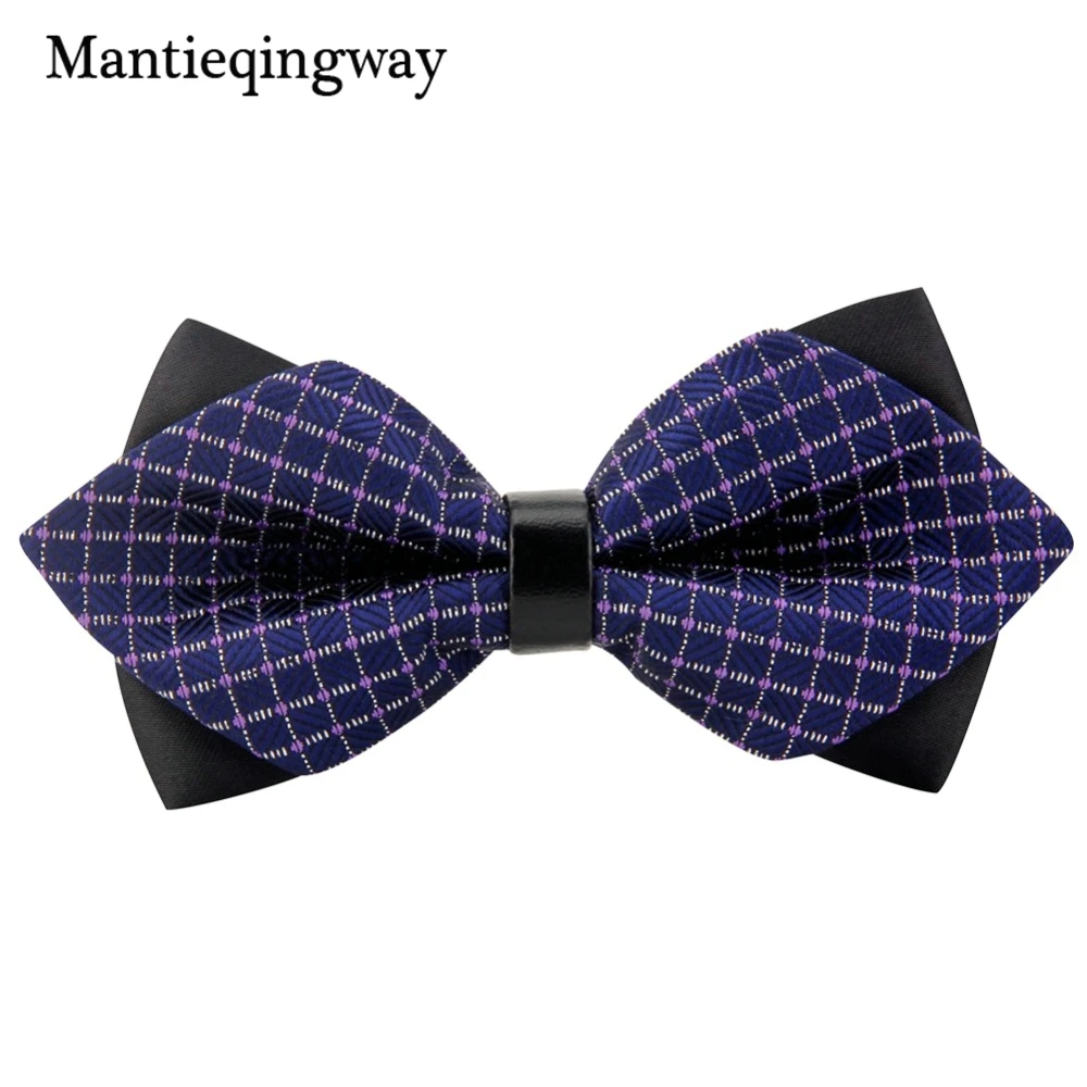 Mantieqingway коммерческий мужской галстук бабочка облегающий бренд 12 см * 6 5 для мужчин