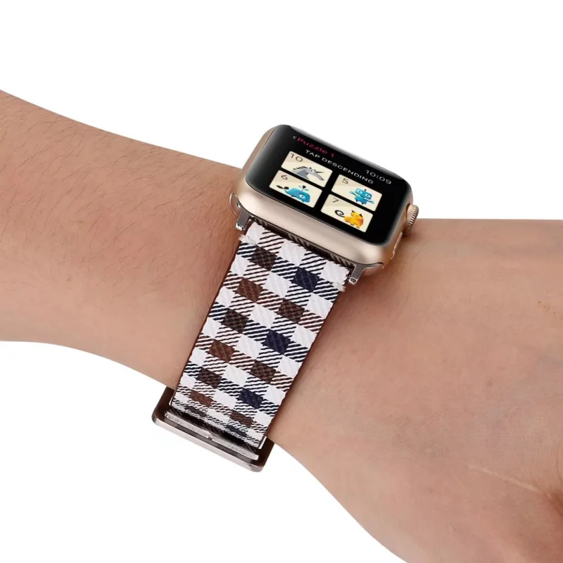Kakapi Классический бренд кожа часы ремешок для Apple Watch iwatch 38/42 мм серии 1 2 3 Для