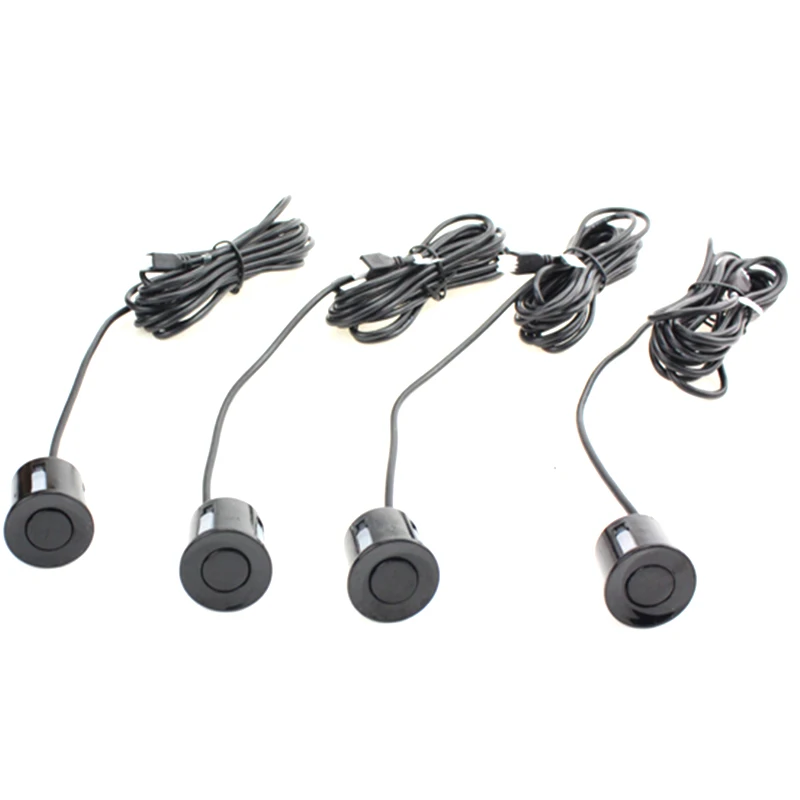 HaiSunny 4 Sensors Buzzer Alert 22mm Car Parking Sensor Kit Reverse Backup Radar Detector Assistance System DC 12V 6 Colors |