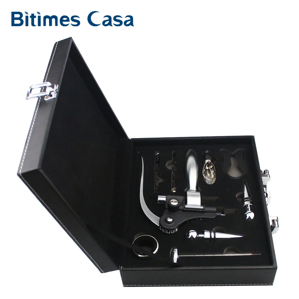 Набор инструментов для открывания вина из цинкового сплава набор с коробкой