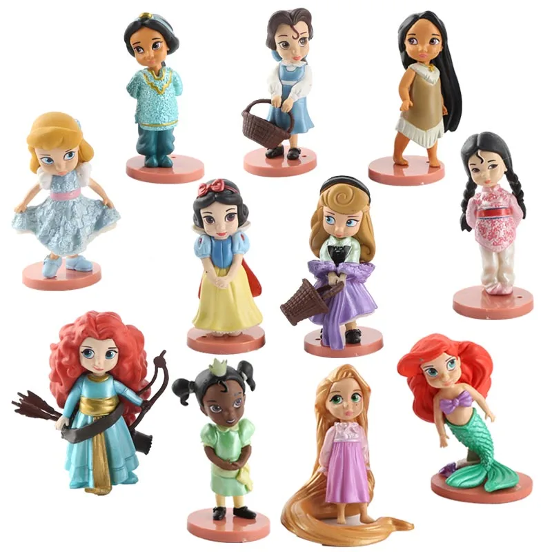 Фигурки Принцессы Disney 11 шт./лот Q Posket игрушки Холодное сердце Эльза Анна Мулан