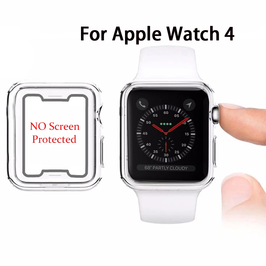 Защитная задняя крышка для часов 40 мм 44 серии 4 прозрачная рамка iWatch аксессуары |