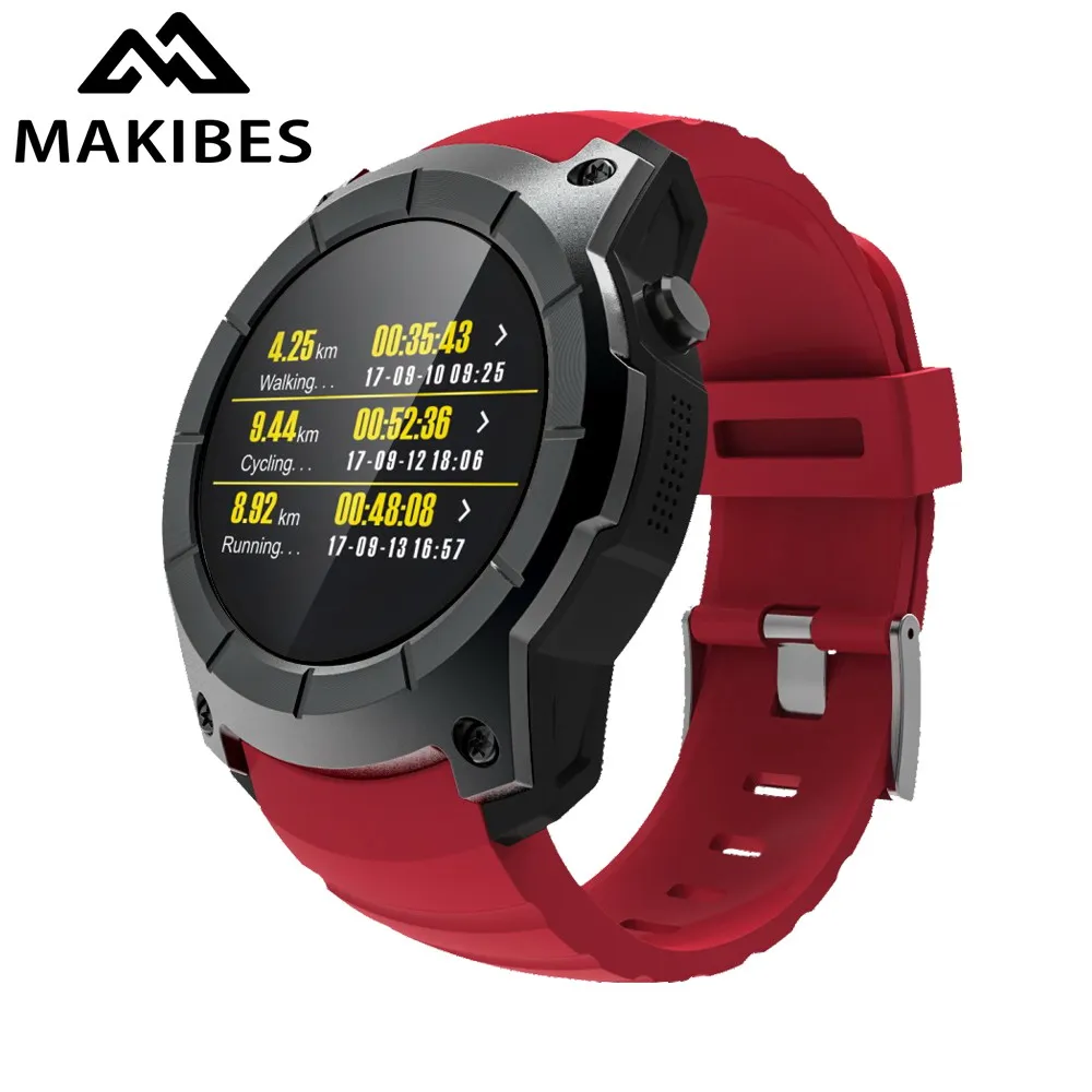Новый makibes G05 gps спортивные часы MTK2503 1 3 ''Цвет Экран Смарт Мульти Спорт Smartwatch