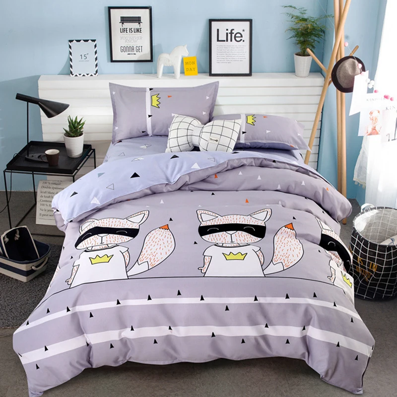 Черный белый цвет полосатый пододеяльник стеганое одеяло Постельное белье для