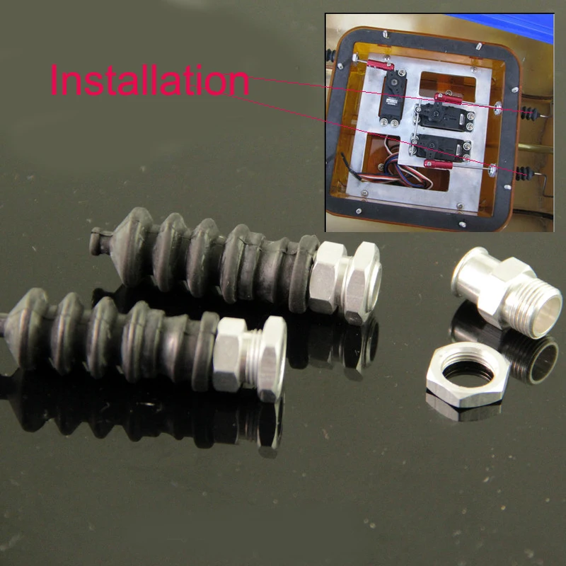 Морские универсальные части резиновые ниже + M9 резьба CNC база водонепроницаемая