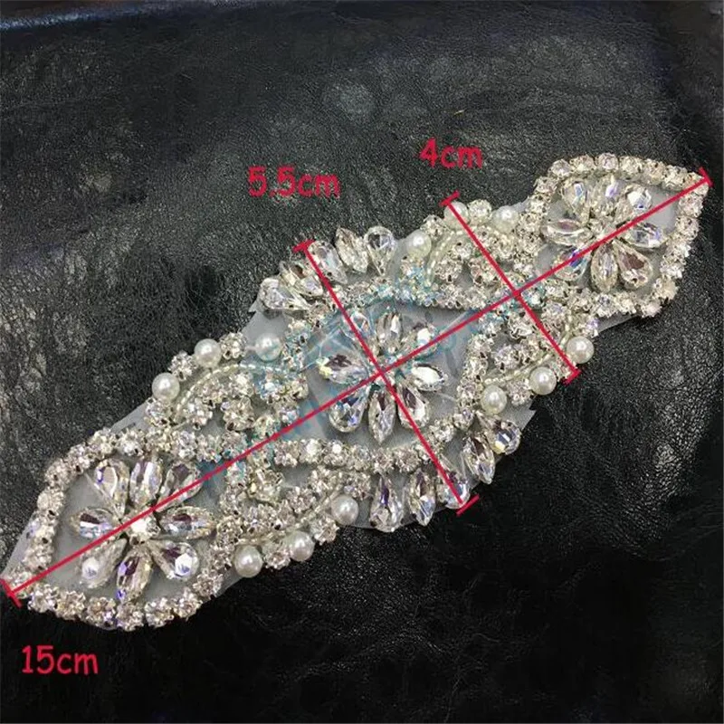 1 шт. Горячая фиксация украшенная бисером серебристая белая женский ремень для