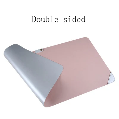 Из искусственной кожи Водонепроницаемый Extra Large 120x60 см игровой Мышь Pad офисный компьютер большой Мышь pad Для женщин Для мужчин Gamer клавиатура Коврик для ноутбука - Цвет: pink Silver 120x60cm