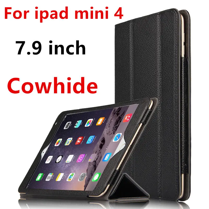 Чехол из воловьей кожи для Apple iPad Mini 4 Smart защитный чехол натуральной планшета 7 9