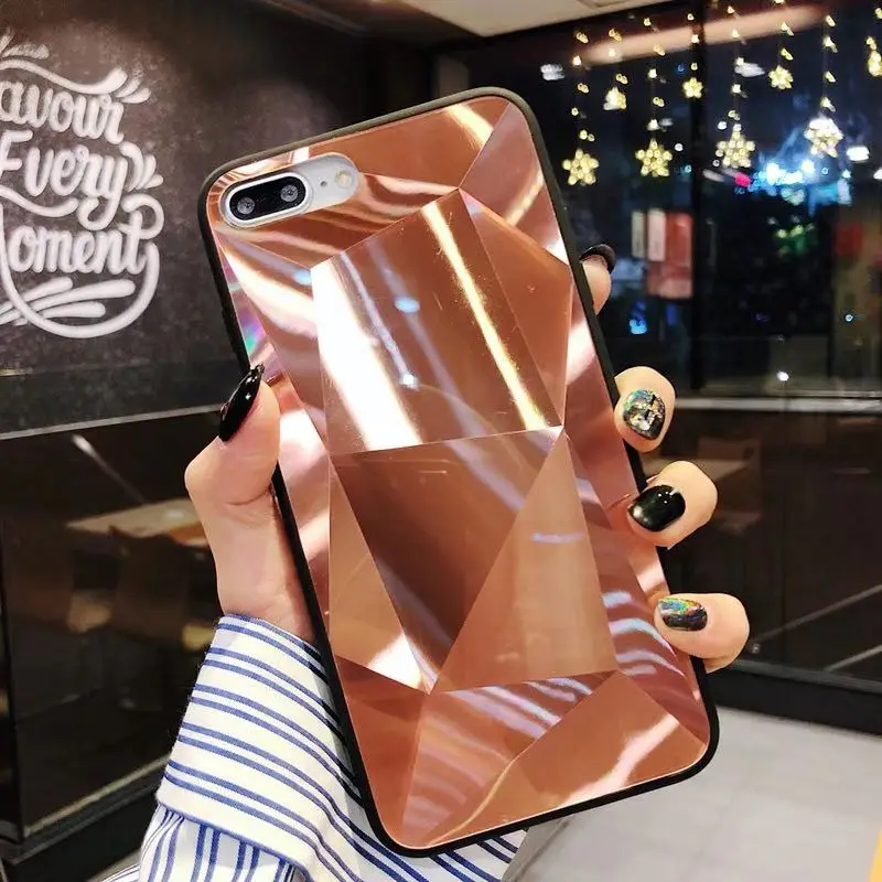 Fundas conque for iphone XS MAX X XR PC case Sparkle Bling Diamond Case Coque on 6 7 8 plus back cover |