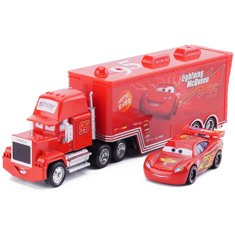 Disney &quotтачки 3 № 95 Lightning McQueen дядя грузовой автомобиль 1:55 литья под давлением