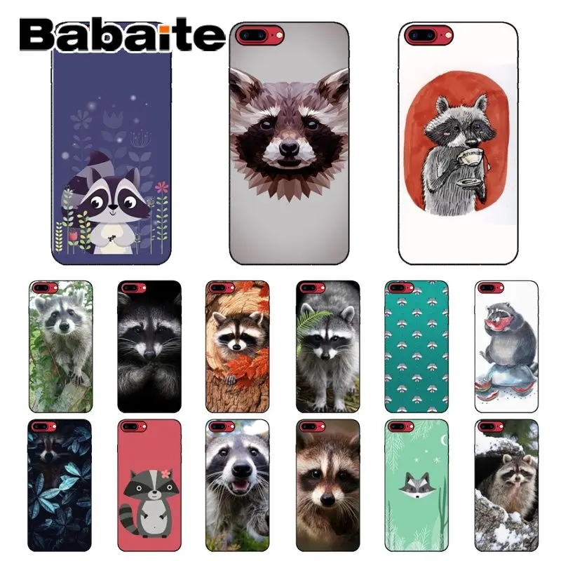 Роскошный Уникальный Дизайн чехол для телефона Babaite Animal енота Apple iPhone 8 7 6 6S Plus X XS MAX