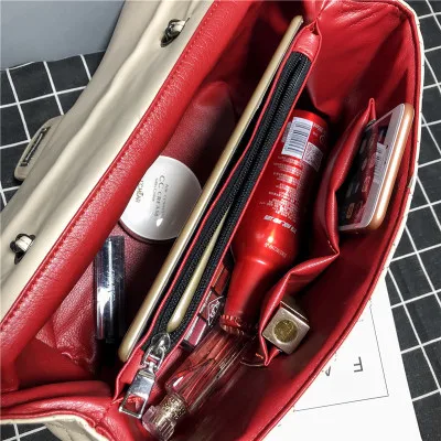 Новинка 2019 сумка на цепочке с ромбовидной решеткой женская модная одно плечо в