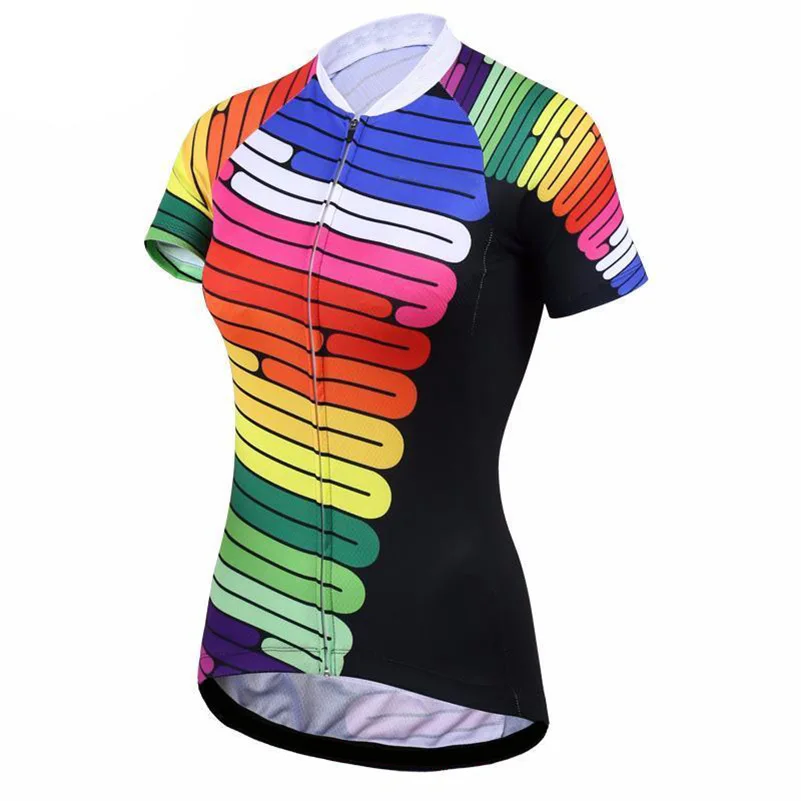

HIRBGOD Women's Short Sleeve Cycling Jersey Bike Clothing-NR261