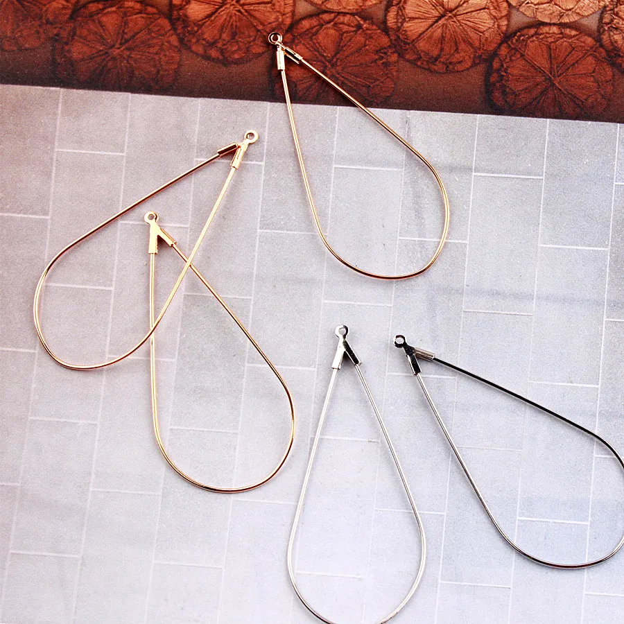 4 шт. золотая серебряная цветная слезы капля воды серьги коннектор кольцо сделай