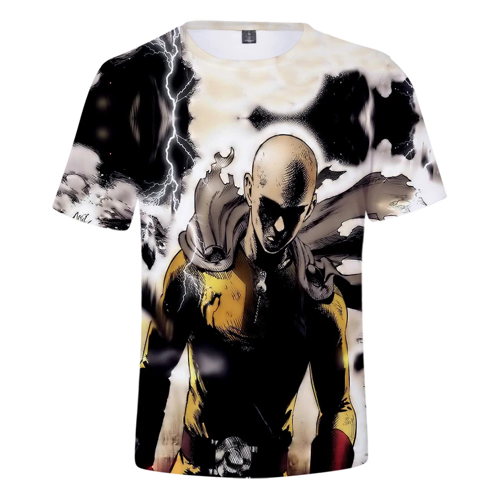 2019 3D One Punch Man Сезон 2 летние футболки с принтом для женщин и мужчин Повседневная