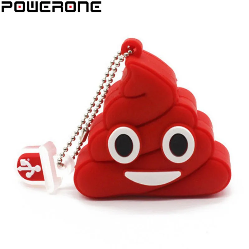 POWERONE Trolly забавная какашка USB флеш накопитель Smiley face feces dung memory Stick мультяшная