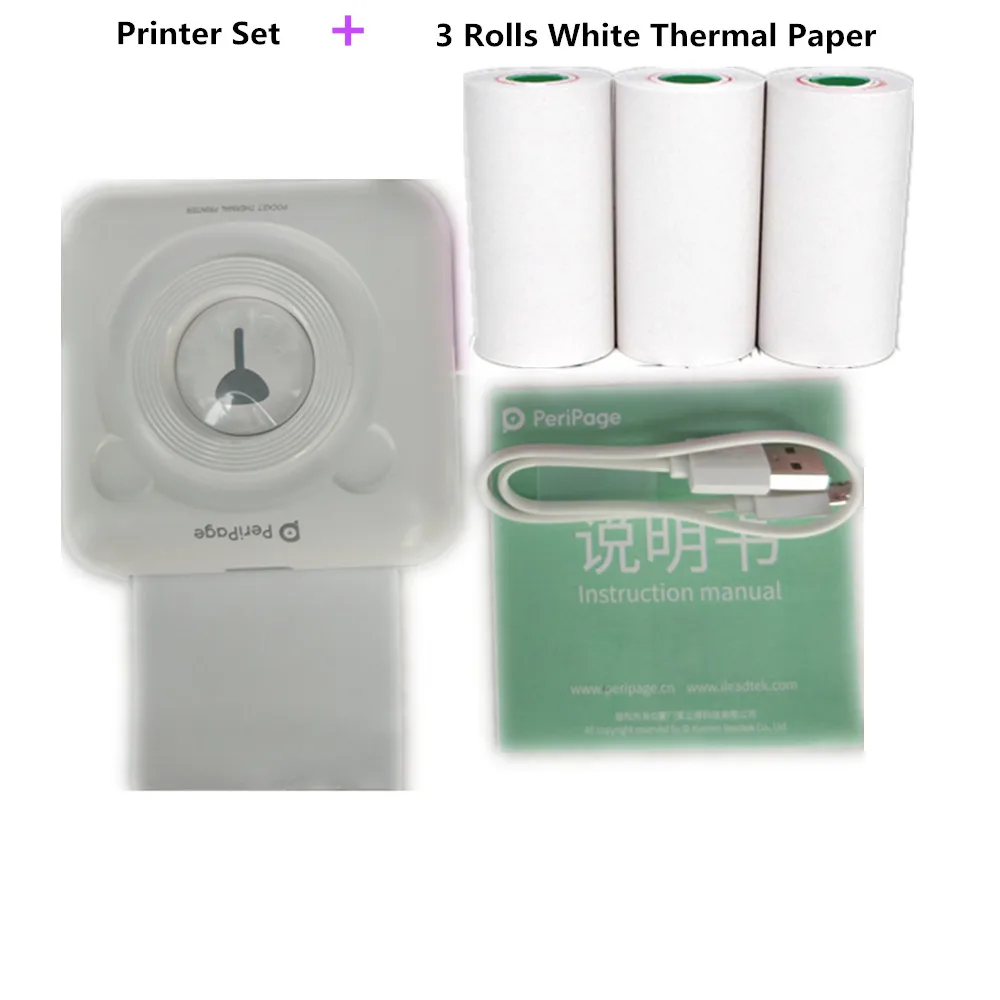 Add 3 Thermal Paper GOOJPRT беспроводной безчернильный термопринтер поставки термальная клеящаяся бумага для этикеток Imprimante фото принтер мобильные телефоны Android IOS Телефон - Цвет: Add 3 Thermal Paper