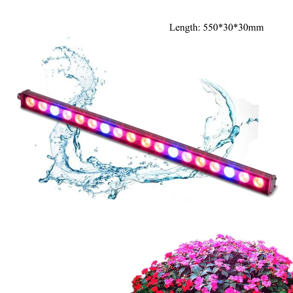 5 шт./лот IP65 Водонепроницаемый 54 Вт Led Grow Light бар полоса для теплицы гидропоники