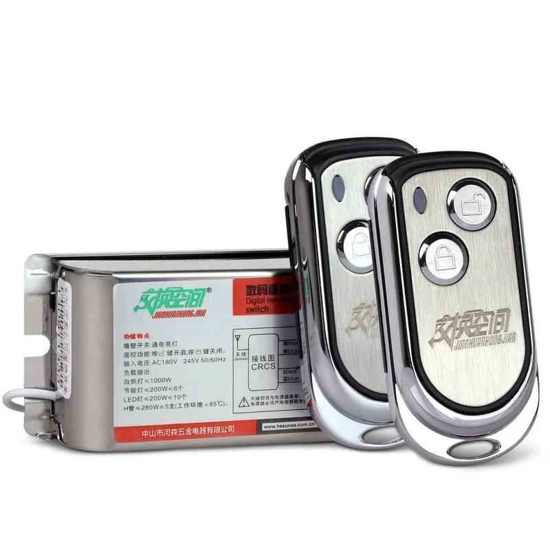 AC 185V ~ 220V 10Amp 2200W 1CH 433MHz rf пульт дистанционного управления Переключатель