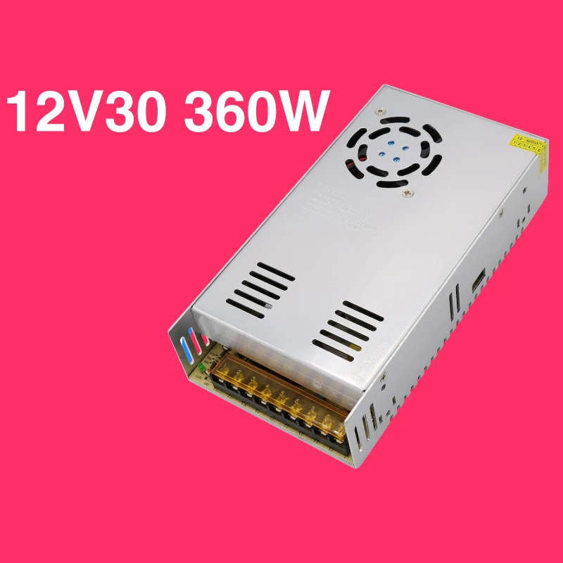 12V30A 360 Вт JC 12 СВЕТОДИОДНЫЙ Прибор для мониторинга импульсный источник питания 3D