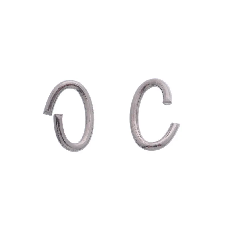 Кольцо из нержавеющей стали LASPERAL 100 шт. открытые круглые кольца овальной формы