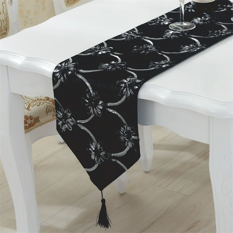 3D ромашки вышитые скатерти льняные и фланелевые ткани настольный декор с флагами