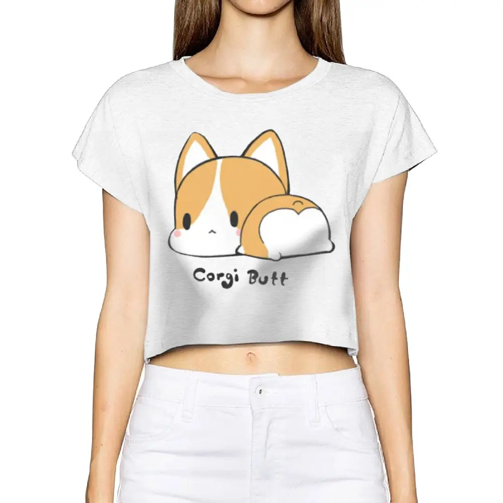 SAMCUSTOM Camisetas настоящая короткая Новая Милая футболка с 3D принтом корги для малышей