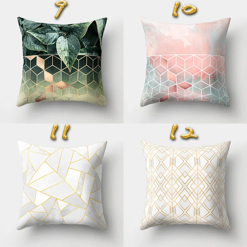 Home Decorative Pillowcase Bedding Lumbar Pillow Case Waist Cover Peach Skin Velvet Office 45x45cm | Дом и сад