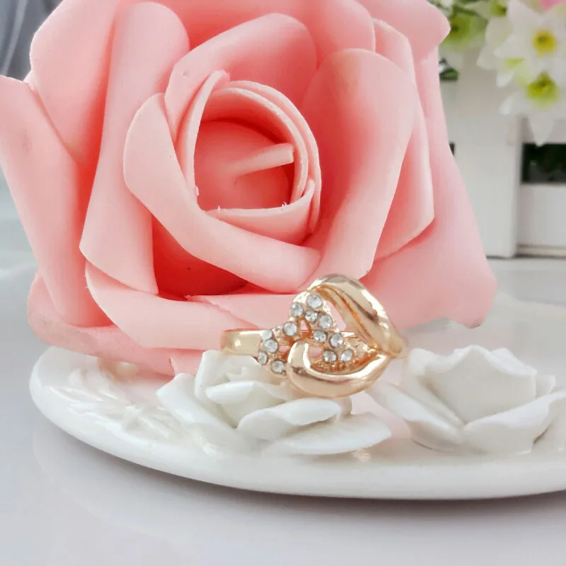 RNAFASHION Брендовое Кольцо Бесконечность любовь кольцо с двойным сердцем