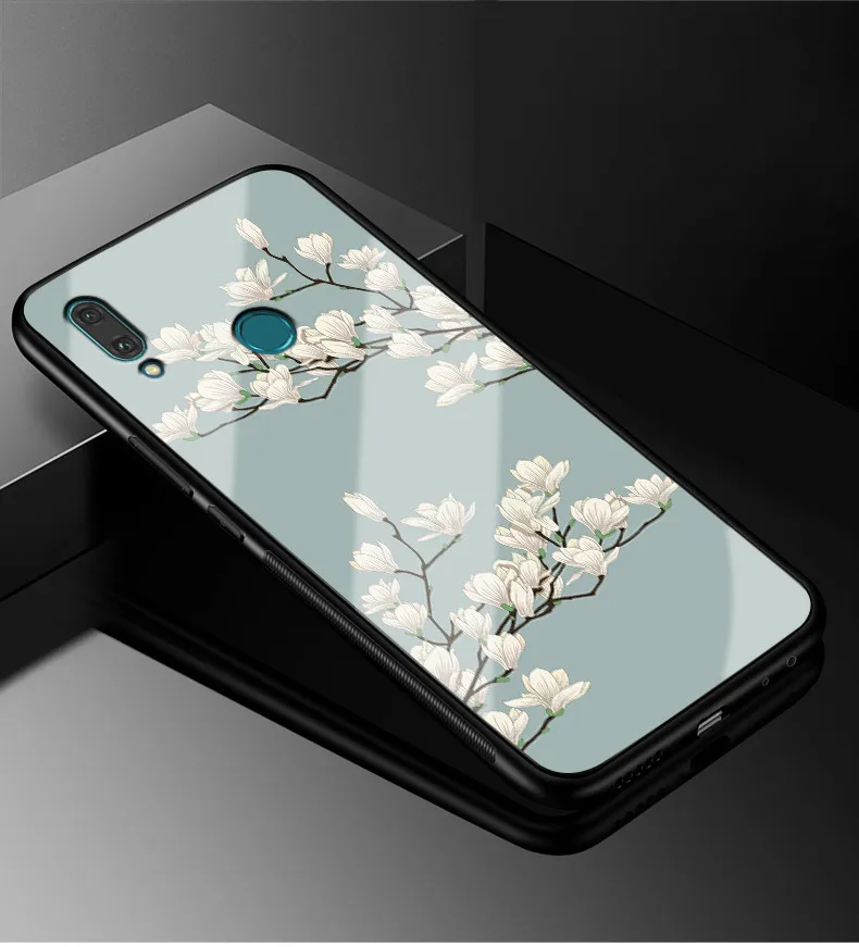 Для huawei P Smart чехол для оргстекло PC чехол для телефона черный ТПУ бампер для huawei Honor 10 Lite Крышка P Smart 6,21