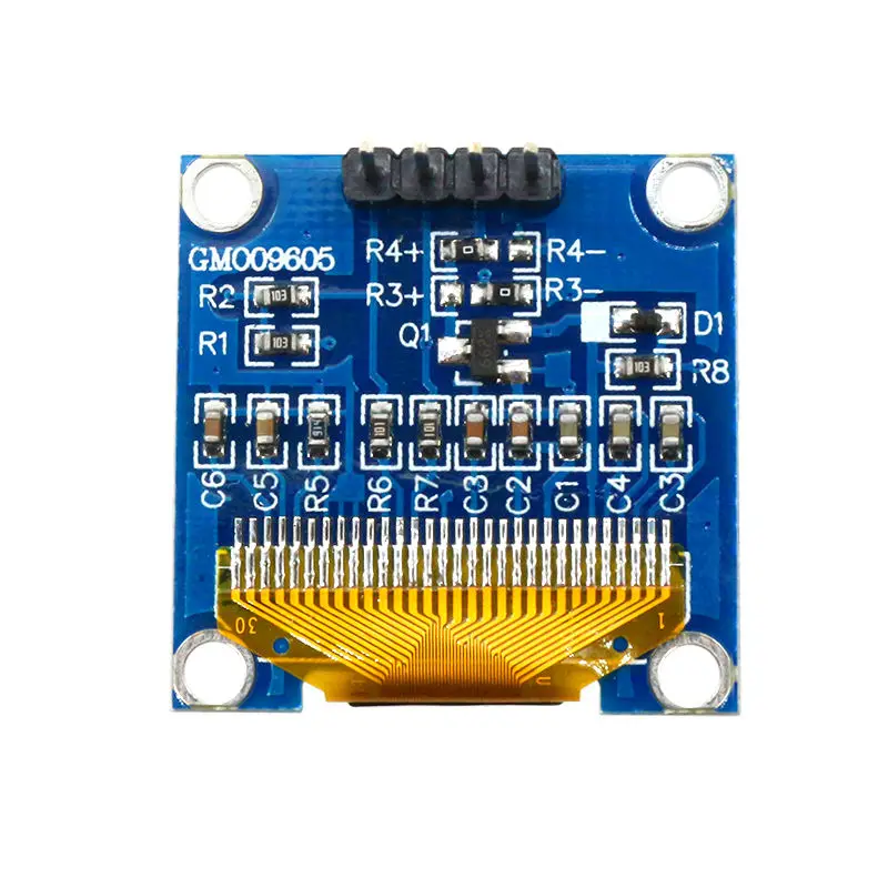 Glyduino 128X64 12864 IIC 0 96 дюймов OLED ЖК светодиодный дисплей модуль желтый синий двойной