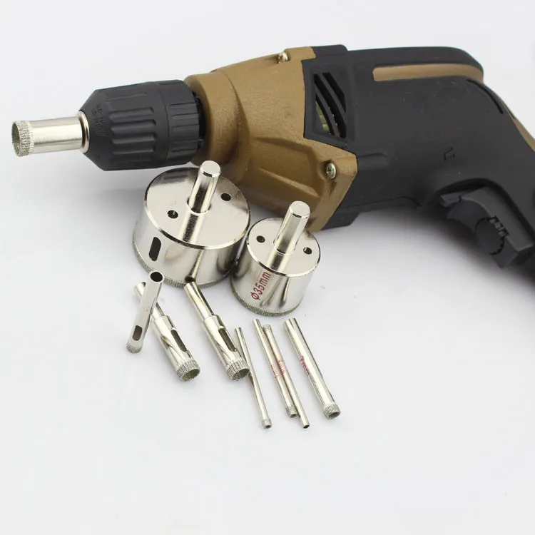 3-55 мм Алмазная пила для отверстий сверло стекла Алмазное сердечник сверления