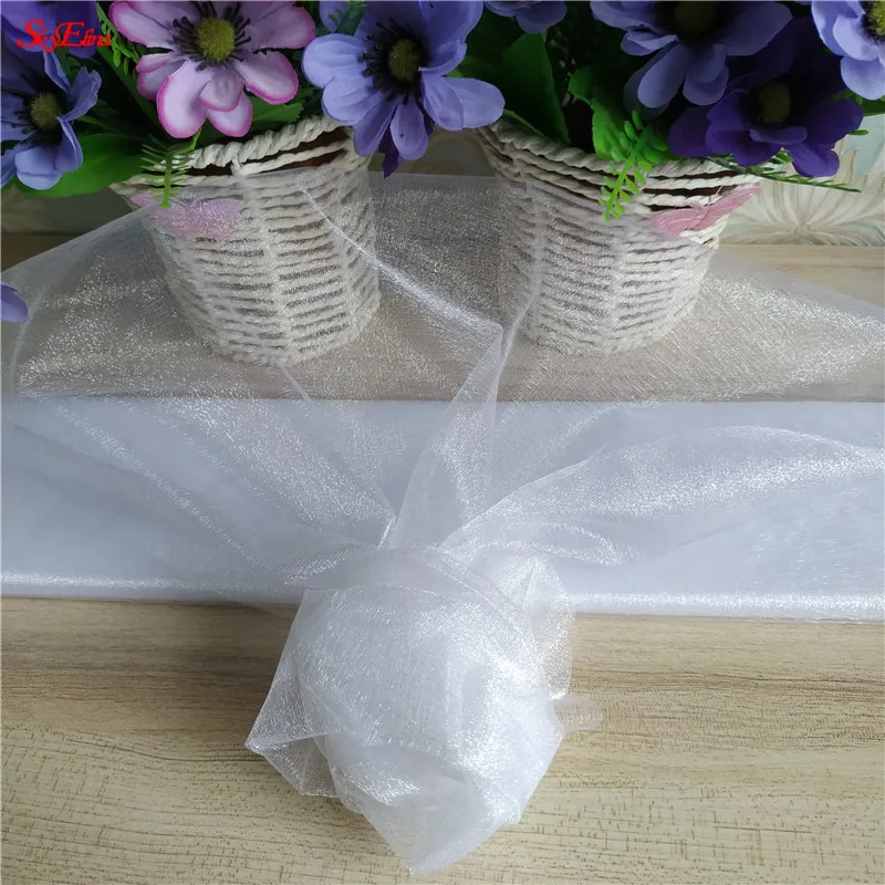 Тюль рулон 72 см * 10 м ткани катушки пачка партии ребенка душ упаковка для подарка