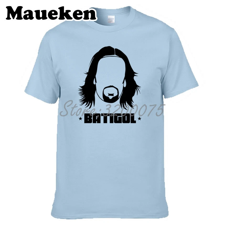 Мужская футболка Gabriel Omar Batistuta 9 BATIGAL стрижка Бог войны мужская для Аргентины Fiorentina