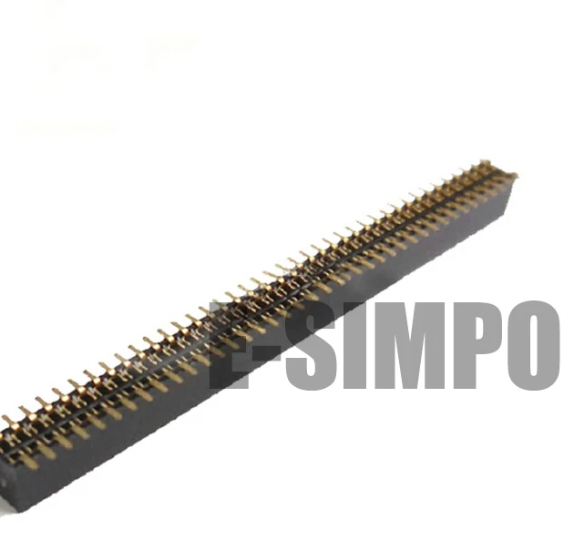 50 шт./лот 2 54 мм гнездовой разъем SMT 2*2P 2*40P Двухрядный высококачественный