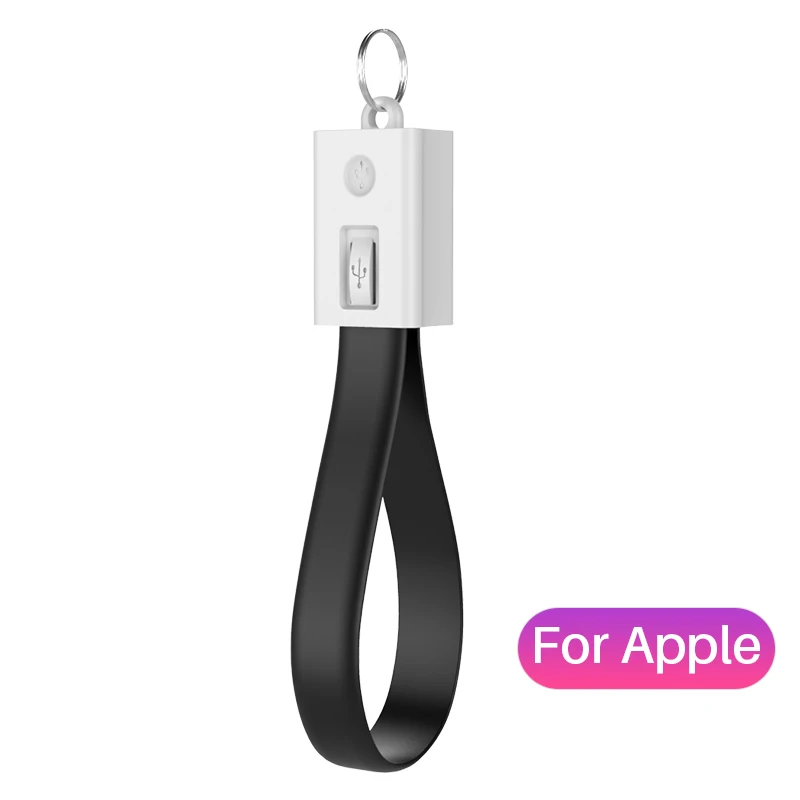 USB Cable for iPhone YBD USB кабель для iPhone samsung huawei Xiaomi Powerbank Micro usb type C кабель брелок аксессуар портативный зарядный кабель - Цвет: USB Cable for iPhone