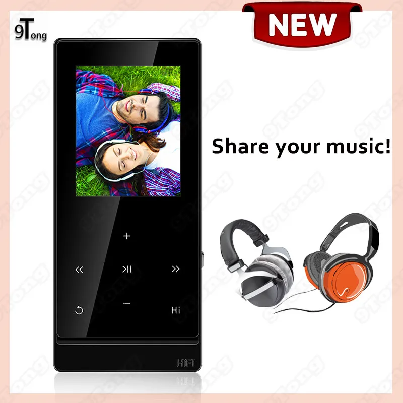 Сенсорный экран из металла MP3 плеер Hi Fi Bluetooth 8 ГБ спортивные FM Радио книгу голос