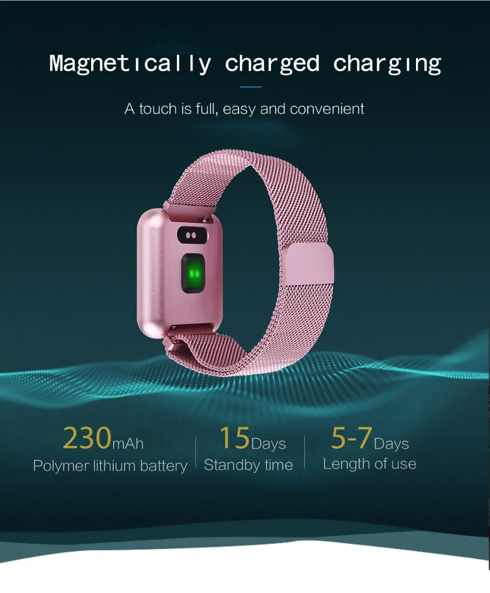 Smart watch band IP68 Профессиональный Водонепроницаемый мульти-спортивный режим сердечного ритма Многоязычная smart watch для iOS и Android