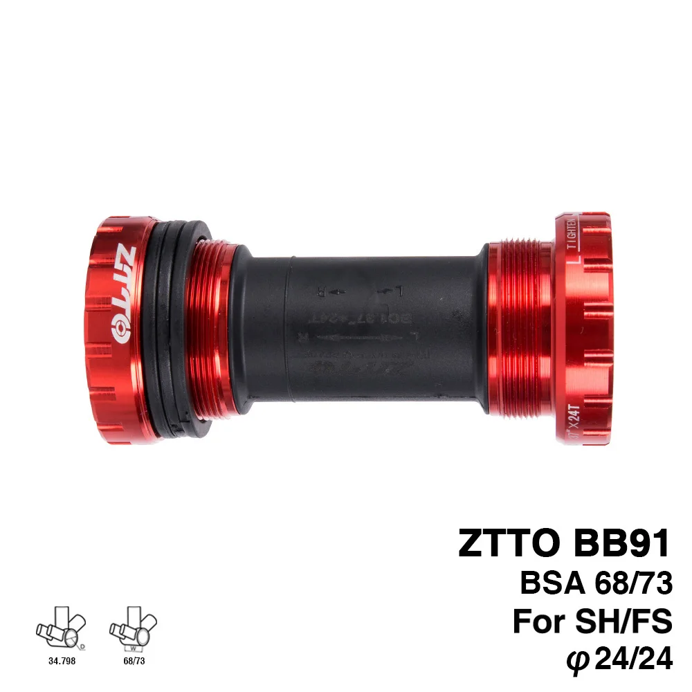ZTTO BB91 внешний подшипник нижние кронштейны для велосипеда BSA68 68 73 резьба деталей