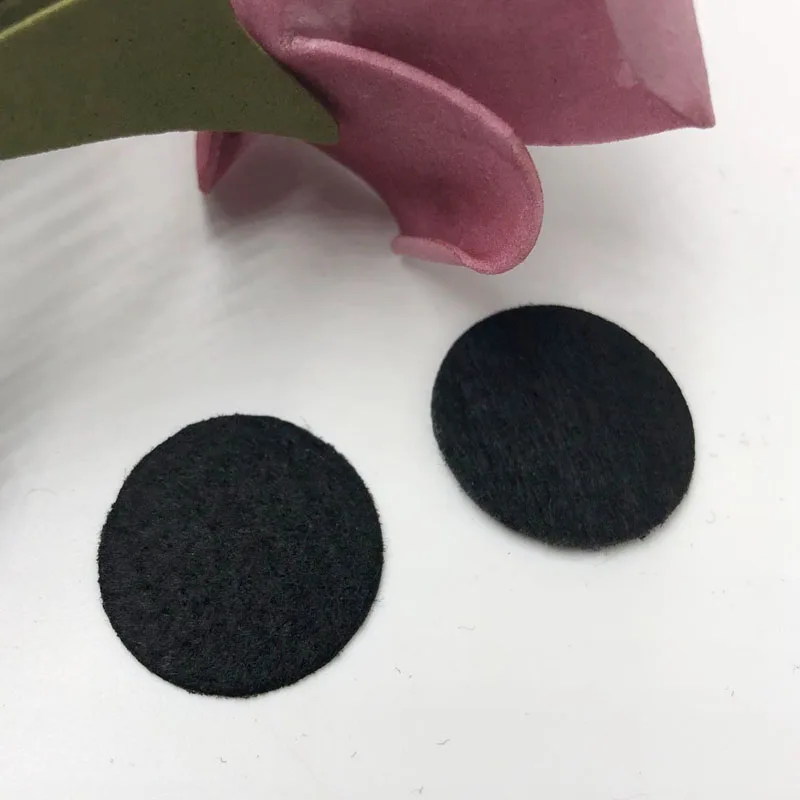 20 шт. Войлок 25 мм круглые Аппликации черный Бесплатная доставка F025|appliques for wedding