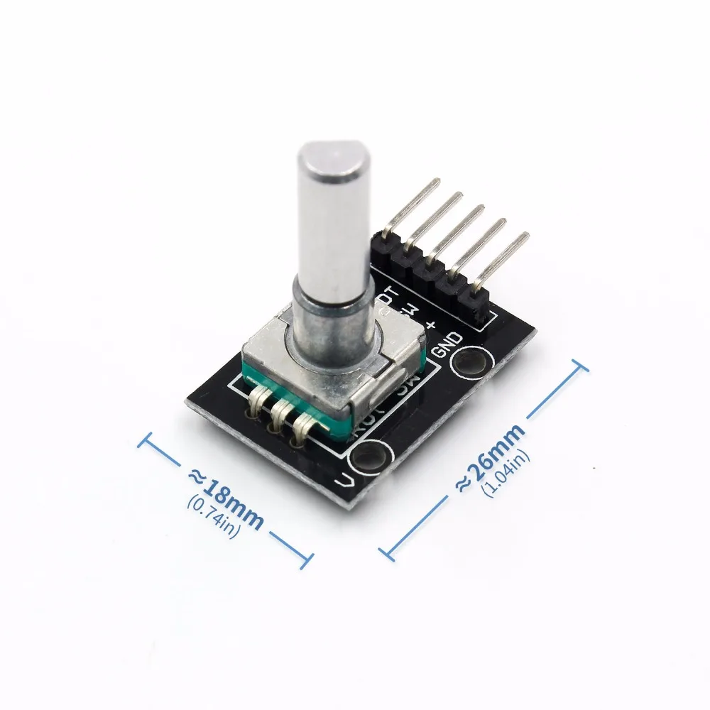 360 Degrees Rotary Encoder Module For Arduino Brick Sensor Switch Development Board KY-040 With Pins