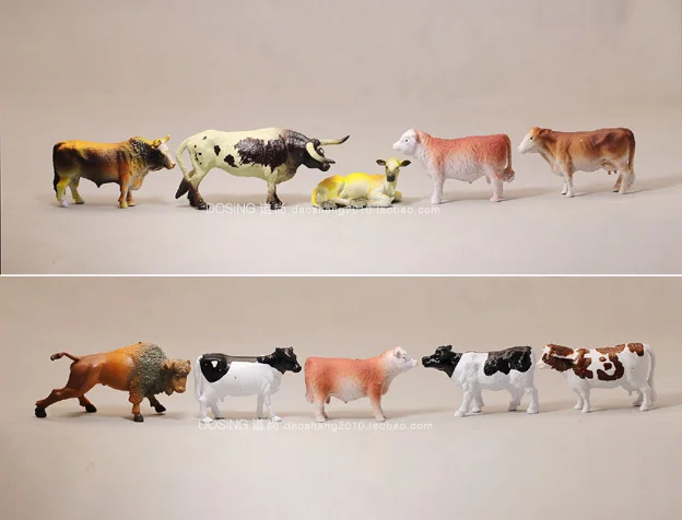 

pvc figure Cattle Cow Animal Model 10pcs/set
