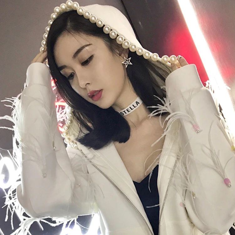 Женское бархатное пальто с капюшоном Классическая Толстовка в стиле K-POP из