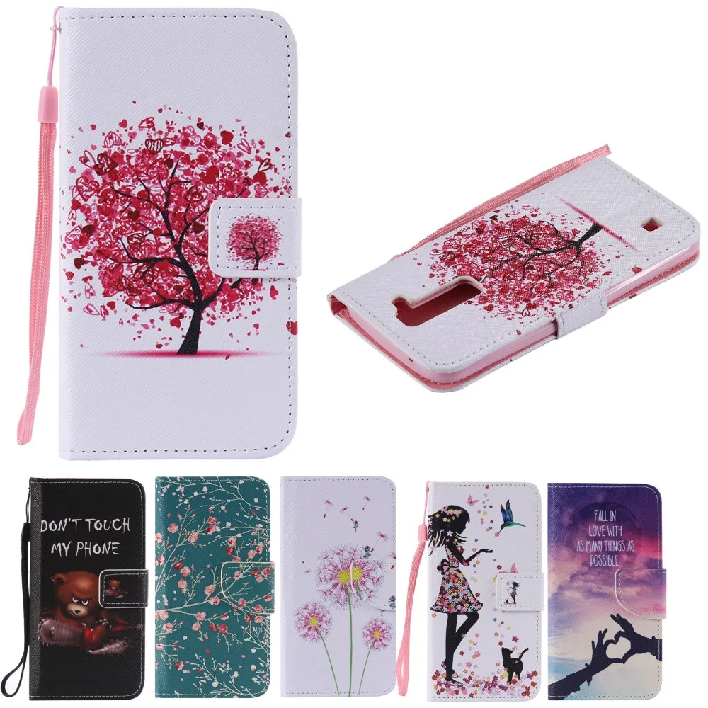 K7 Роскошный PU Кожа + Мягкий Силиконовый Бумажник Откидная Крышка Case For LG x210 X210DS