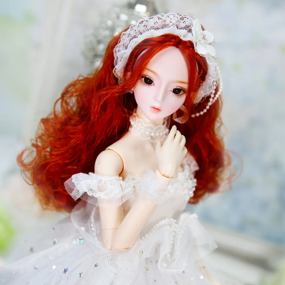 Куклы DBS 1/3 bjd свадебное платье белое головной убор для 62 см только одежда без