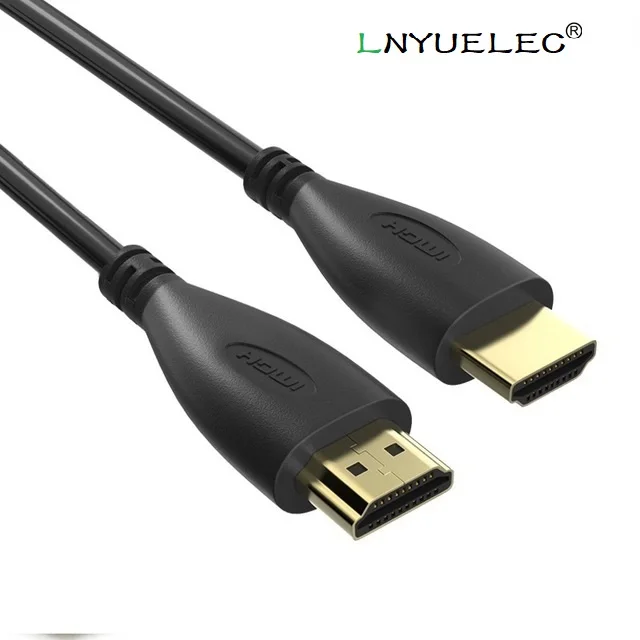 Кабель совместимый с HDMI штекер 1 м 2 3 5 4k 3D 60 кадров в секунду позолоченный кабель