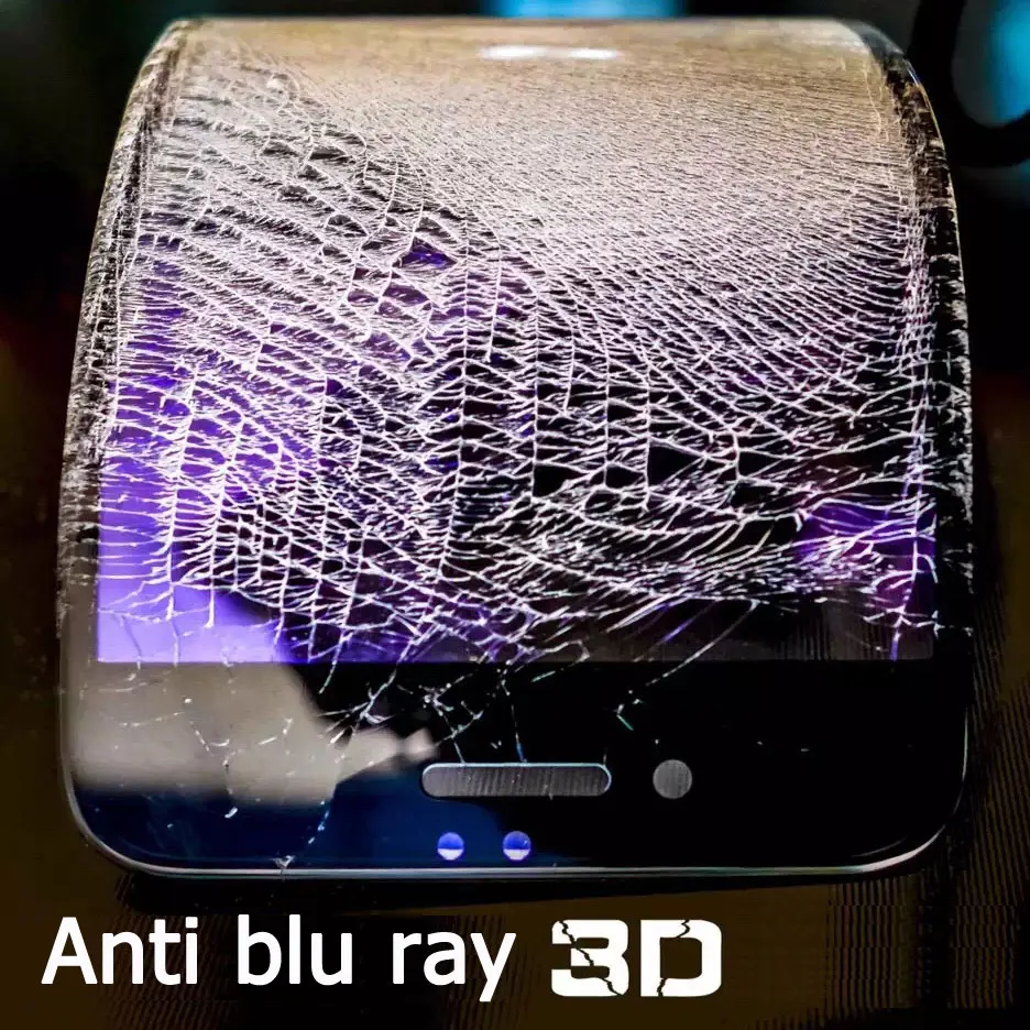 2 шт. 9H 3D полное покрытие Anti Blue Light Ray 6D закаленное стекло для iPhone X XR XS 11 12 mini Pro MAX 6 6s 7