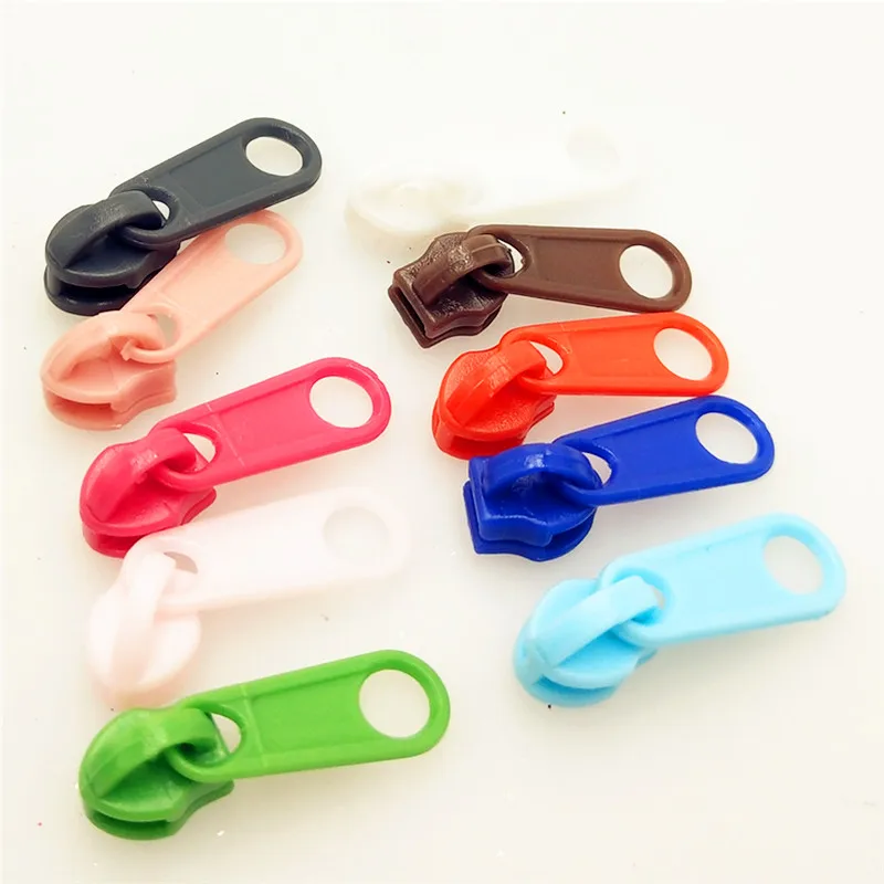 

3# 20pcs Wholesae random mix plastic zipper head, clothing accessories,DIY Zipper Sliders Garment Accessories
